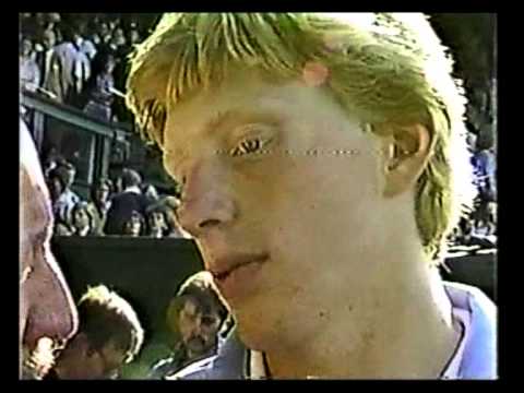 Bud 'Mr Tennis' Collins interviews Curren & Becker (1985)