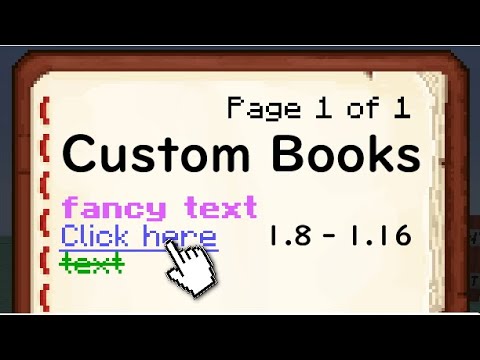 How To Make Custom Books/Clickable Books | Minecraft 1.17