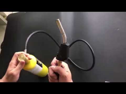 A-HOT MAPP Butane Blow Torch AH-MB11 demonstration