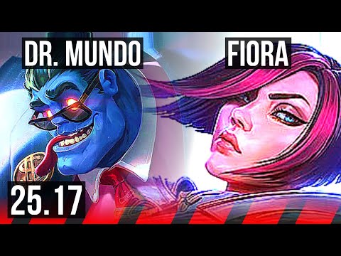 DR. MUNDO vs FIORA (TOP) | 8/1/9, Dominating | EUW Diamond | 25.17