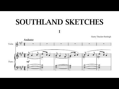 Harry Thacker Burleigh - Southland Sketches