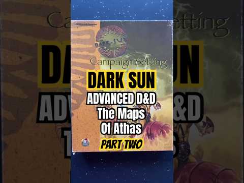 Classic RPG - DARK SUN The Maps Of Athas Part Two #shorts #dnd #rpg #map