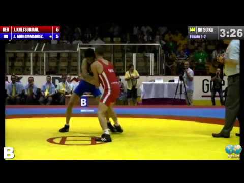 Finale 1-2 Greco-Roman 50 Kg (GEO) Joni KHETSURIANI vs (IRI) Aghaniachar MOHAMMADREZA