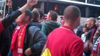 Liverpool fans sing anti Thatcher song at Sunderland. Sept.15th 2012.