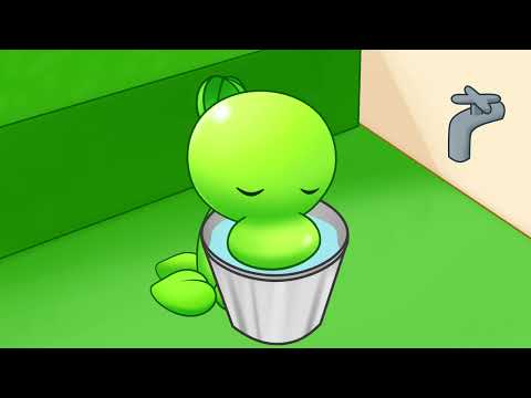 How some PvZ plants would drink water
