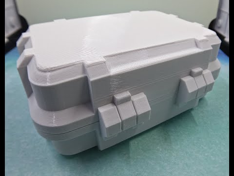 Self Latching Rugged Box - Compact Latch - 3D Print