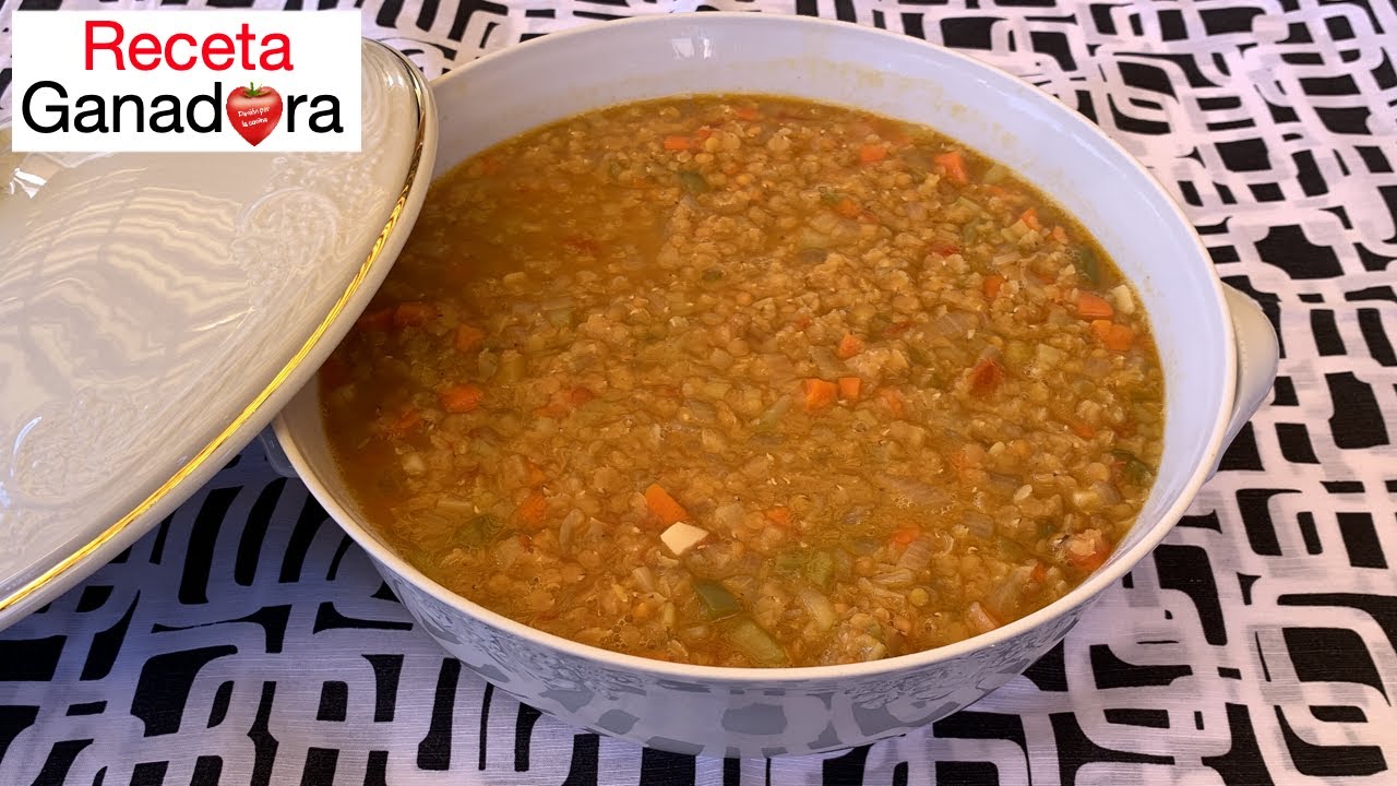 Lentejas con verduras | lentejas rojas viudas | Receta ganadora