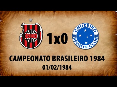 G.E.Brasil 1x0 Cruzeiro-MG - Campeonato Brasileiro 1984
