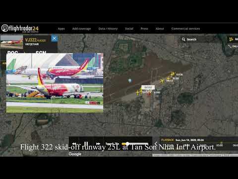 [Flightradar24 Playback] Vietjet Air Flight 322 Incident