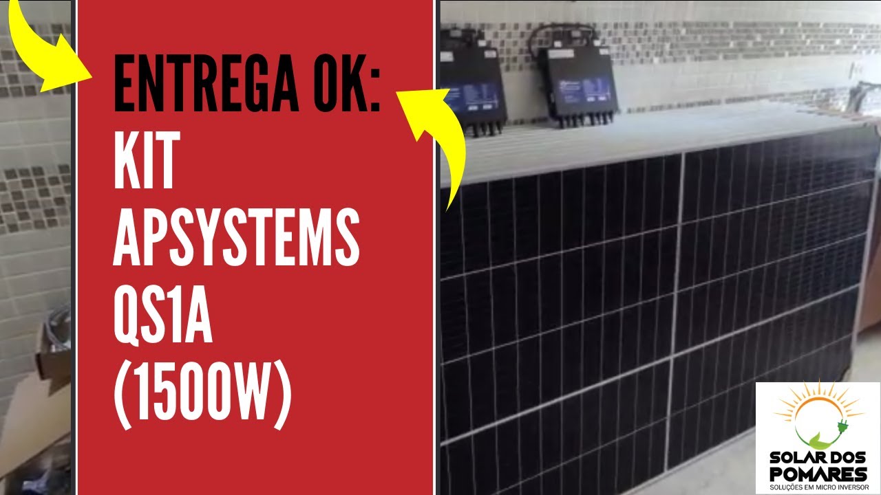[ Novidade ] Entrega Kit Microinversor Apsystems QS1A (1500w) Cliente: Gleyson da Costa Brito SP