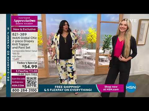 HSN | IMAN Global Chic Fashions 04.01.2023 - 04 PM