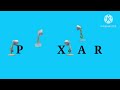 PIXAR Logo Com 4 Luxo Lamps