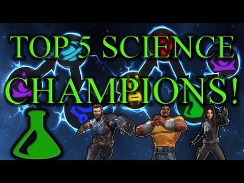TOP 5 SCIENCE CHAMPIONS IN GAME! (Marvel Contest of Champions)