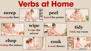 90 Action Verbs at Home and in the Kitchen | Easy Home English