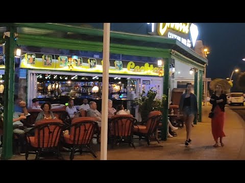 359  -  23/07/21 PUERTO DEL CARMEN LANZAROTE SPAIN UPDATE BUSY NIGHT STROLL 🍺🍴🍹🌌🌴🇮🇨🇪🇸