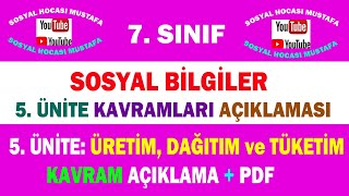 7. Sınıf Sosyal Bilgiler 5.Ünite Kavramları Açıklama Videosu