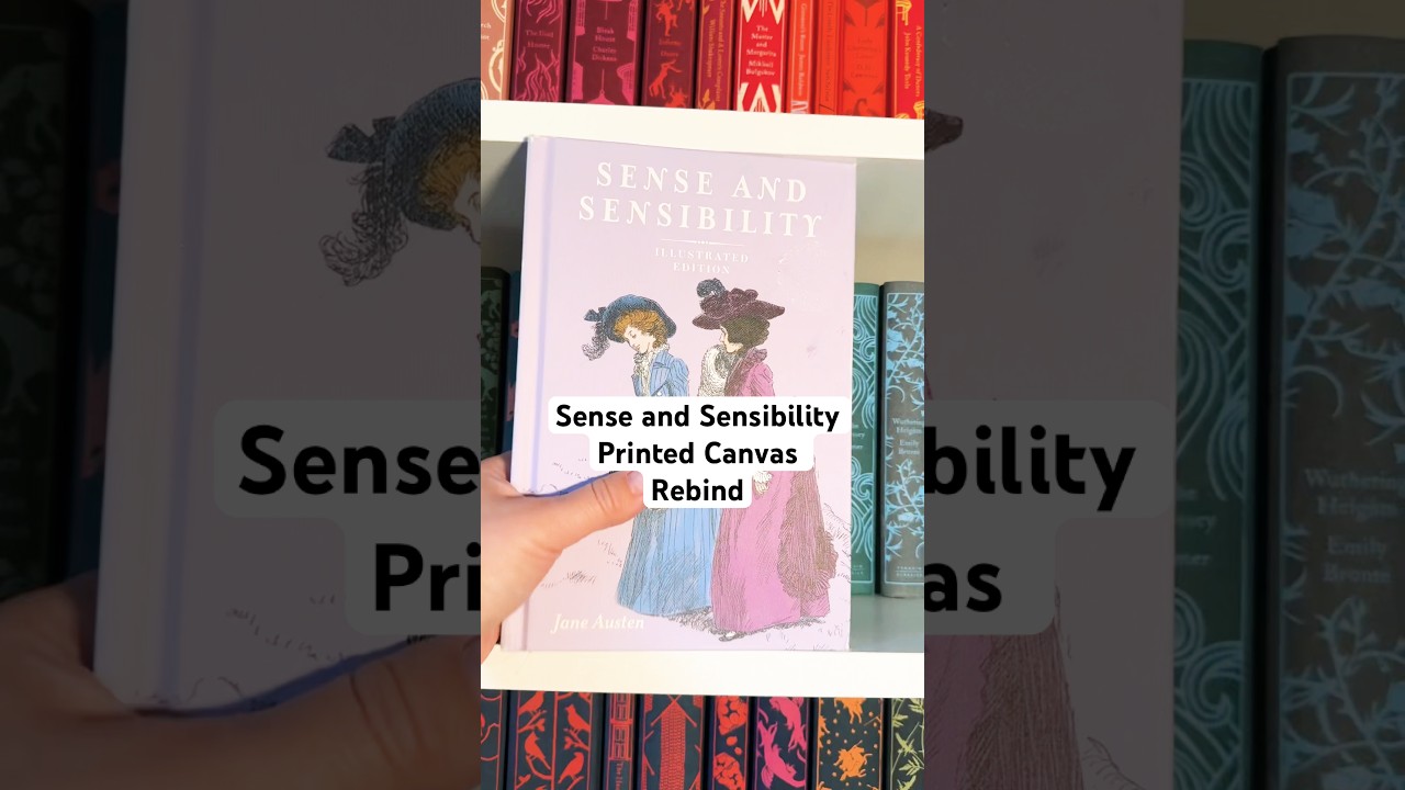 Printed canvas auction rebind for Planned Parenthood, ACLU, & Trevor project #rebinding #janeausten