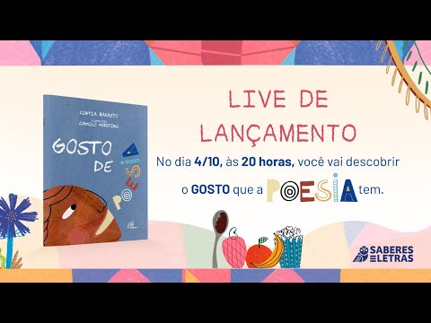LAN�AMENTO DO LIVRO GOSTO DE POESIA DE CINTIA BARRETO E CAMILO MARTINS - EDITORA PAULINAS - 04-10-2021