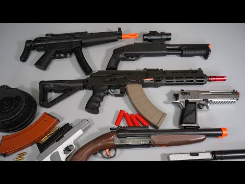 Blow Back Shell ejecting Toy Guns - Nerf Gun - GBB Airsoft Gun - AK-Drum magazine-Toy Gun collection