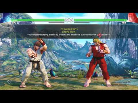 SF5 Beta - Tutorial Mode Playthrough [720p/60fps]
