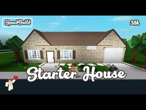 Roblox Welcome To Bloxburg Modern Starter Home Aerozia Video - roblox bloxburg speedbuild starter house