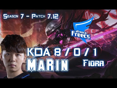 AFs MaRin FIORA vs YASUO Top - Patch 7.12 KR Ranked