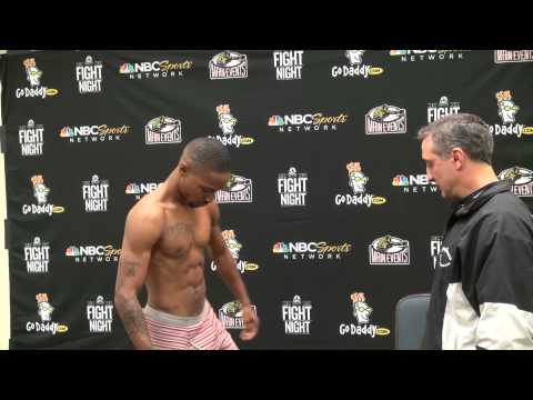 Jerry " The Corpus Christi Kid" Belmontes - Eric "The Outlaw" Hunter Weigh-In, Dec 7, 2012