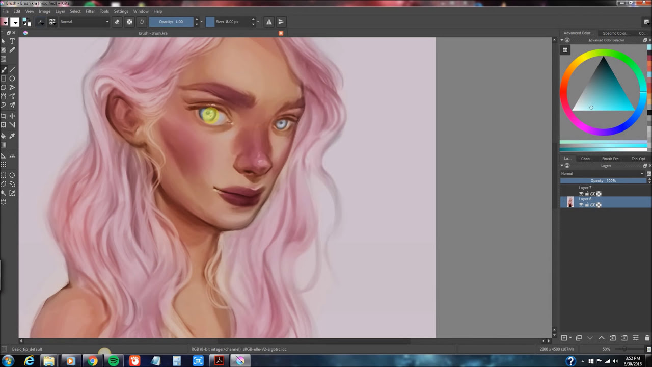Digital art brush techniques by sara tepes Videos