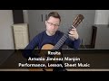 Rosita By Antonio Jiménez Manjón Lesson For Classical Guitar