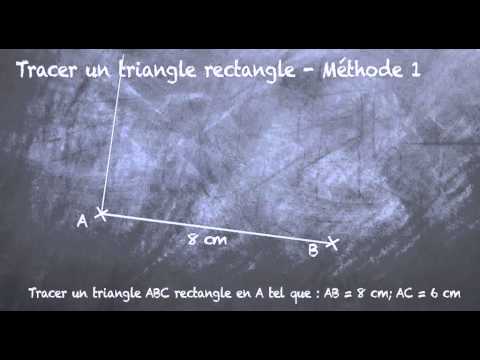 comment construire un angle droit sans equerre