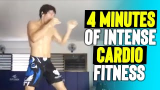 4 Minutes of Intense Cardio Fitness & Boxing