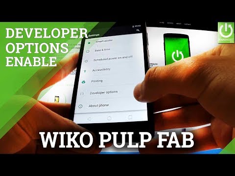 How to Access Developer Options WIKO Pulp FAB - Enable USB