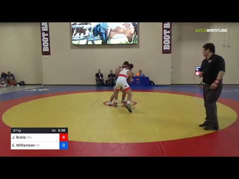 2018 Marine Corps US Open/UWW Junior Greco Roman 67 Con 8 #1 - Jose Orlando Rubio (SWC) Vs. Ezekia
