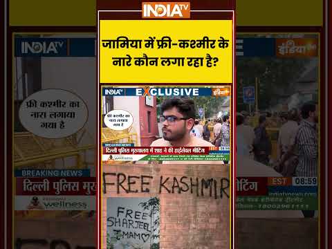 Jamia Millia Islamia Protest | जामिया में फ्री कश्मीर के नारे कौन लगा रहा है ?