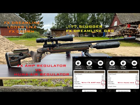 FX Dreamline GRS .177 looks like FX Crown GRS. FX AMP regulator swap for Huma-Air regulator