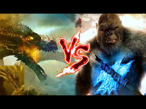 King Ghidorah vs King Kong - ALTERNATIVE ENDING - Epic Supercut Battle!