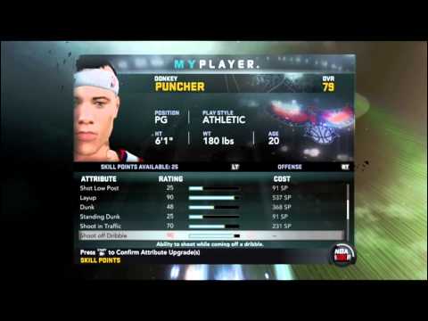 NBA 2K11: My Player Skill Points