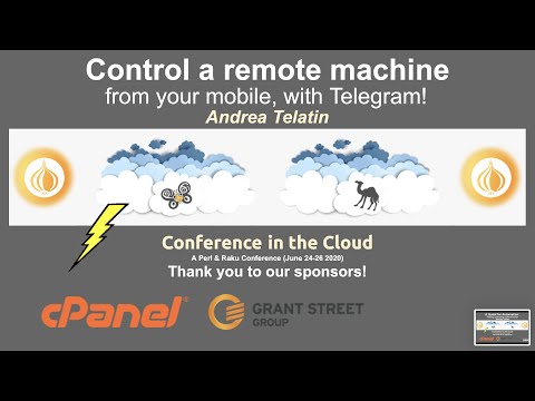 Andrea Telatin - Control a remote machine from your mobile, with Telegram! - Lightning Talks - Day 3