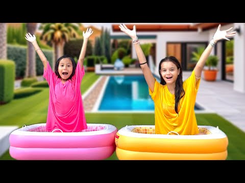 ULTIMO a Sair Da PISCINA Da Sua COR GANHA, *Quem Ganhou 🩷 ou💛?