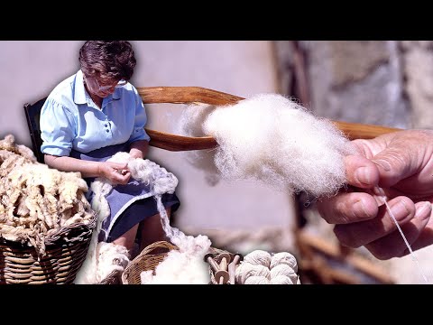 , title : 'LANA de oveja para hacer HILO a mano. ESQUILADO tradicional y técnicas de lavado, cardado e hilado'