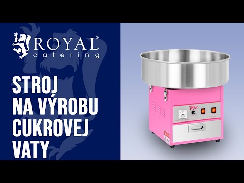 Video - Stroj na výrobu cukrovej vaty - 52 cm - 1200 W