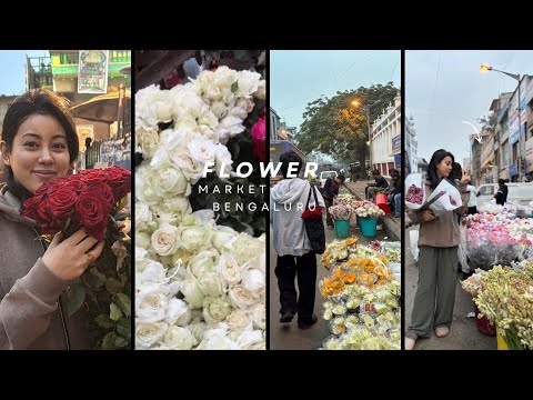 Bengaluru flower 🌸 market chatluba nonganlamdaida lei yam hongjatni moi sidadi.