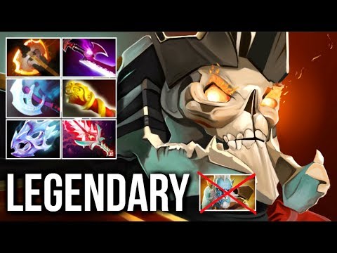 The Legendary Build - Battle Fury Wraith King vs PL Epic Late Game Battle 7.08 Dota 2