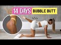 14 Min 14 Days 14 Exercises BUBBLE BUTT Workout Intense Pilates No Equipment At Home