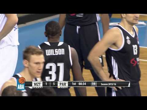 ABA Liga 2015/16, Round 16 match: MZT Skopje Aerdrom - Partizan NIS (23.12.2015)