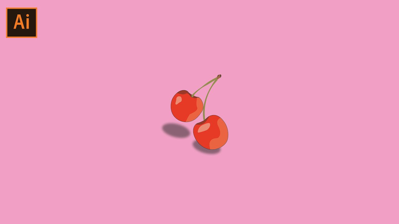 How to make cherry Vector art. | Adobe illustrator Tutorial |