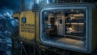 Как На Самом Деле Устроена Каюта Нефтяников в 200 Км от Берега