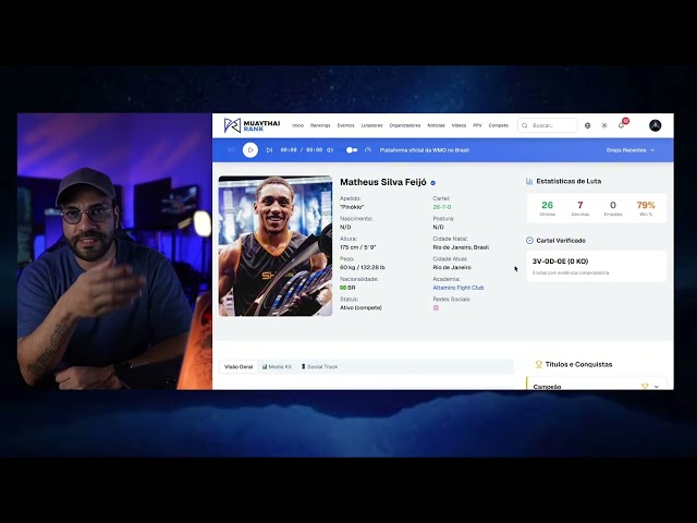 Muaythai Rank: Conheça o recurso de perfil de lutador #MTR01