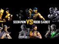 Evolution Of Scorpion VS Noob Saibot Fight MK2 MK1 2K 60FPS