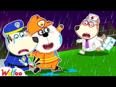 Wofloo Got a Boo Boo - Baby Rescue Squad - Wolfoo Pretend Play Jobs and Careers | Wolfoo Family